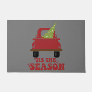 Paillasson C'Est La Saison Cute Retro Pine Noël Arbre Fami