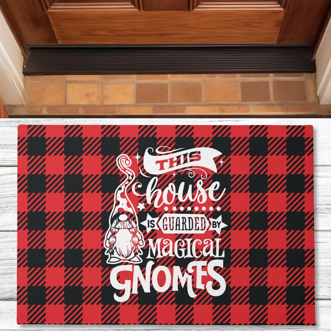Paillasson Cette Maison Est Gardée Par Des Gnomes Magiques (Créateur téléchargé)