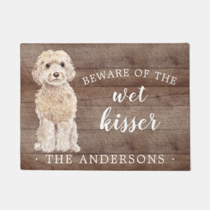 Paillasson Champagne Cockapoo Chien Mat de Porte Personnalisé