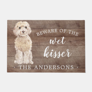 Paillasson Champagne Cockapoo Chien Mat de Porte Personnalisé