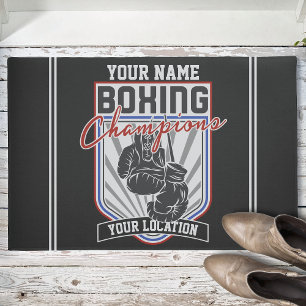 Paillasson Champions de boxe personnalisés Boxer Fitness Gym