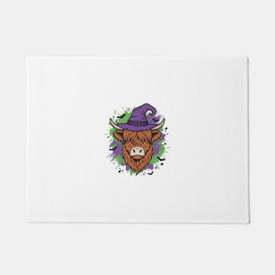 Paillasson Chapeau de sorcière de vache des Highlands Hallowe