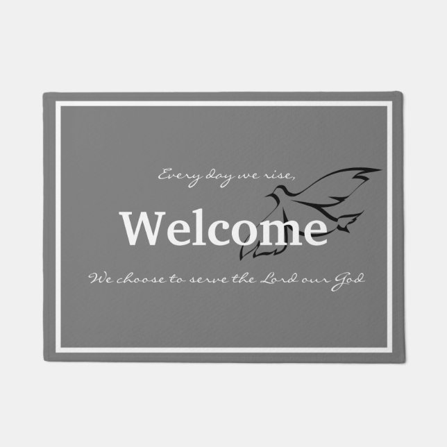 Paillasson Chaque jour, nous nous levons pour servir le matel (Devant)