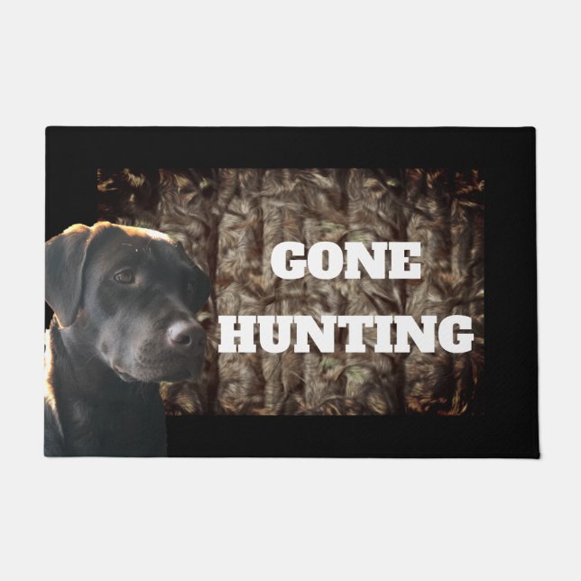 Paillasson Chasse à la viande de bienvenue de chien du labora (Devant)