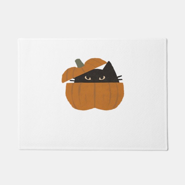 Paillasson Chat citrouille Classique T-Shirt_1 (Devant)