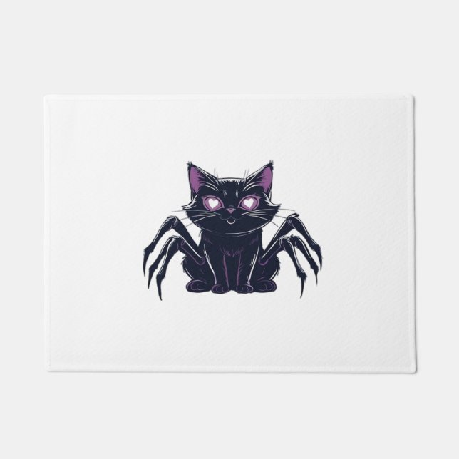 Paillasson Chat déplaisant - Jambes d'araignée et yeux de coe (Devant)