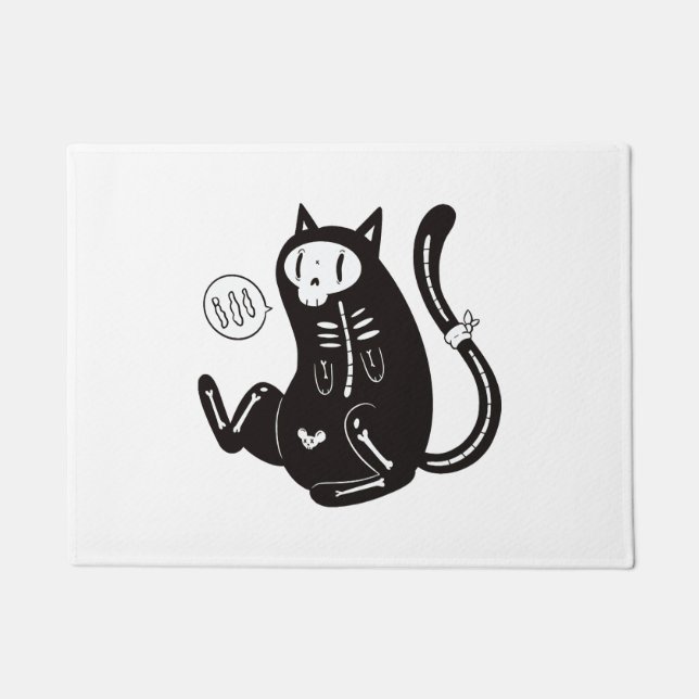 Paillasson Chat d'Halloween (Devant)