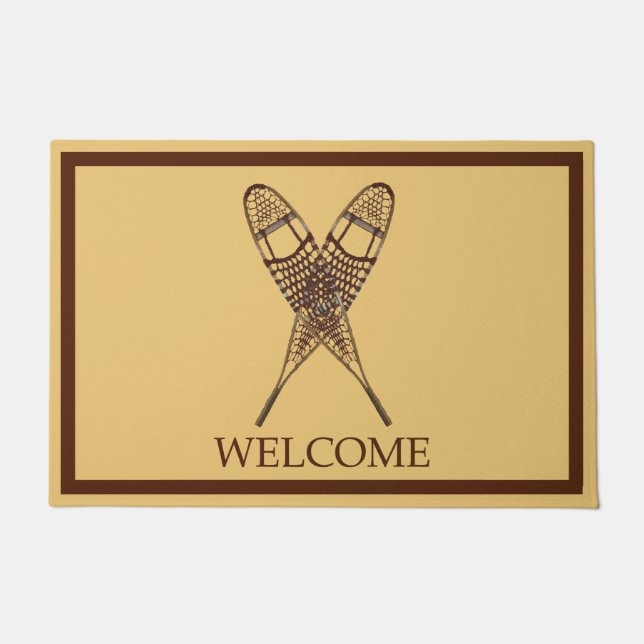 Paillasson Chaussures à neige - Bienvenue (Devant)