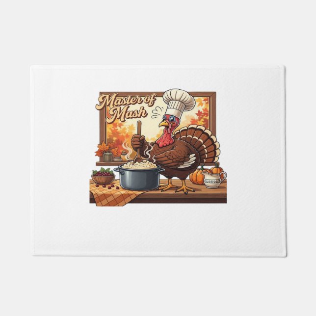 Paillasson Chef rétro Turquie Thanksgiving classique T-shirt (Devant)