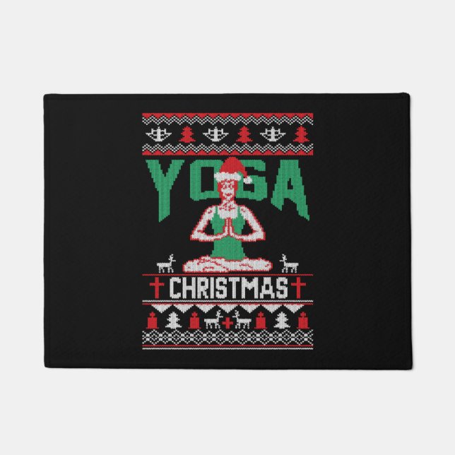 Paillasson Chemise de Noël Yoga (Devant)