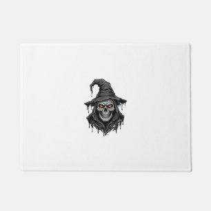 Paillasson Chemise Halloween Chapeau De Sorcière Crâne Gravur