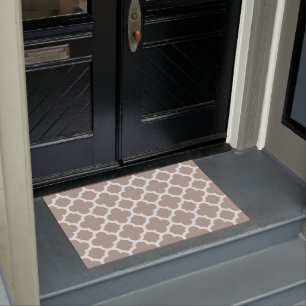 Paillasson Chic gris-gris rétro Cute Trellis Motif