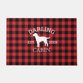 Paillasson Chien Check Cabine Wilderness Lodge Doormat