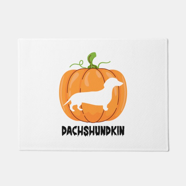 Paillasson Chien d'Halloween Dachshund (Devant)