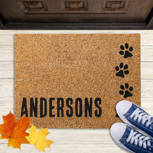 Paillasson Chien Paw - Empreinte de patte Door Mat