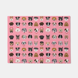 Paillasson Chien Valentine Face Motif