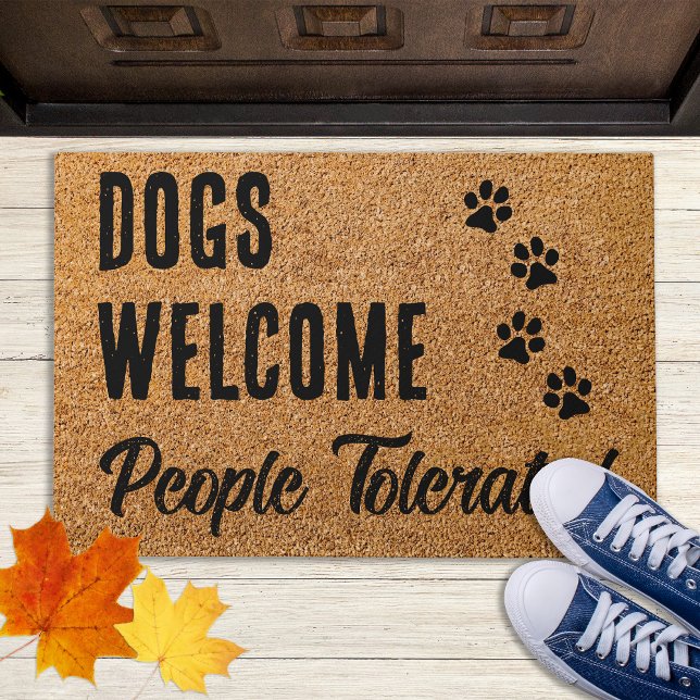 Paillasson Chiens Bienvenue Funny Animaux Amoureux de les chi (Créateur téléchargé)