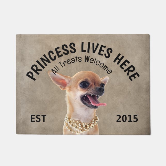 Paillasson Chihuahua en colère mat Amoureux des chiens person (Devant)