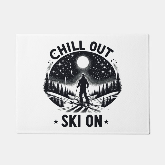 Paillasson Chill out Ski on (Devant)