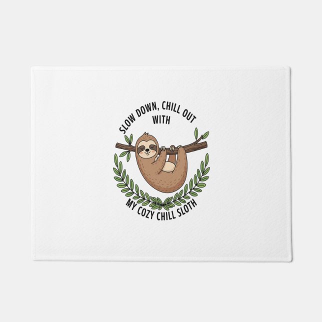 Paillasson Chill Sloth, USA Animal (Devant)