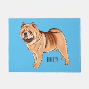 Paillasson Chow Chow dog cartoon illustration