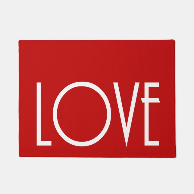 Paillasson Christmas Love Red Arrière - plan Doormat (Devant)