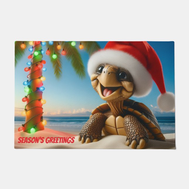 Paillasson Christmas Turtle (Devant)