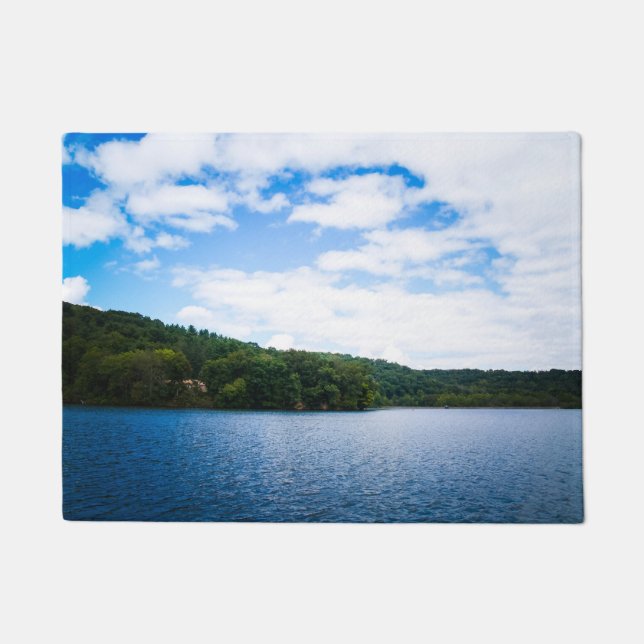 Paillasson Ciel bleu et eaux calmes au printemps (Devant)