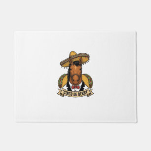 Paillasson Cinco de Derby Cheval Taco Sombrero Design Vintage