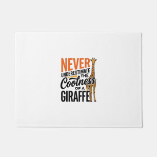 Paillasson Citation de girafe drôle design vintage vecteur T-