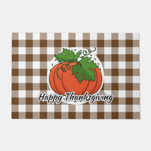 PAILLASSON CITROUILLE BROWN - BON THANKSGIVING