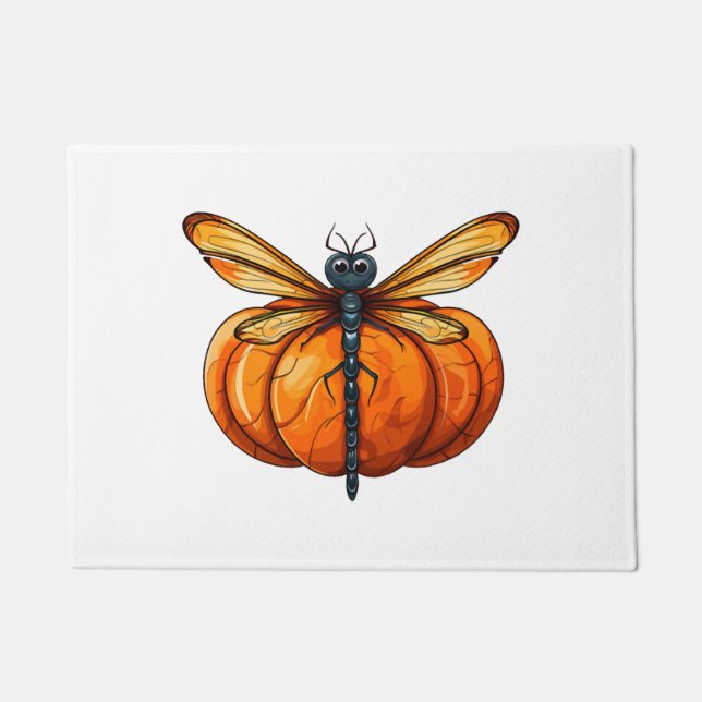 Paillasson Citrouille de libellule Lazy Halloween Costume de  (Devant)