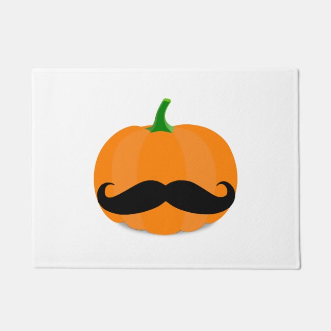 Paillasson citrouille halloween avec barbe (Devant)