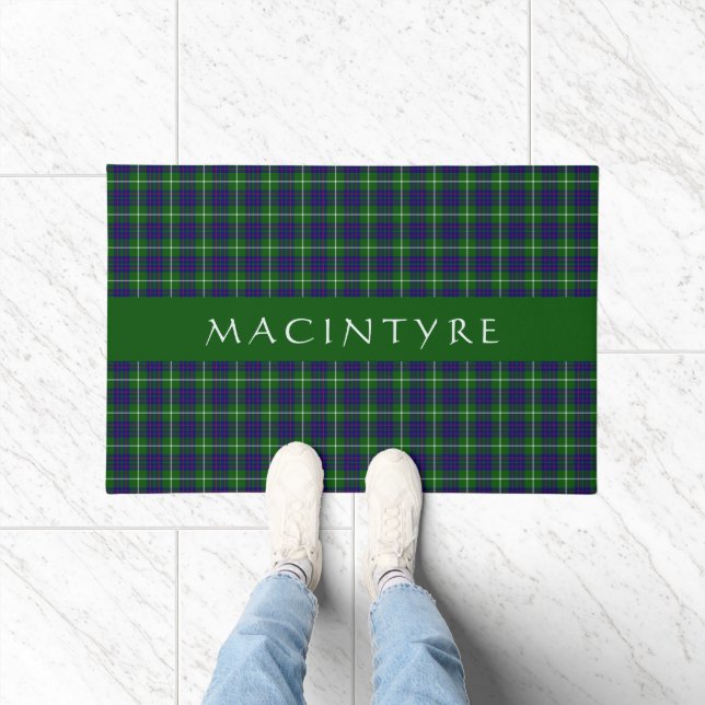 Paillasson Clan écossais élégant MacIntyre Tartan personnalis (Intérieur)