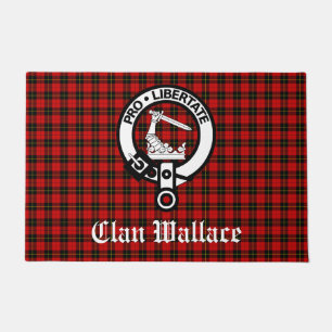 Paillasson Clan écossais Wallace Crest Badge et Tartan