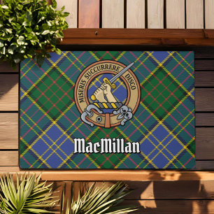 Paillasson Clan MacMillan Crest sur la chasse Tartan