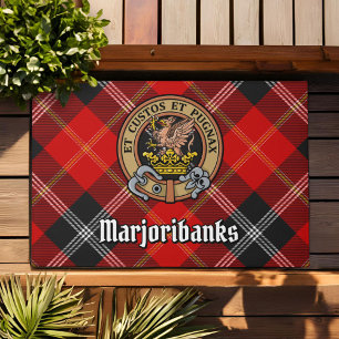 Paillasson Clan Marjoribanks crête sur Tartan