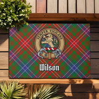 Clan Wilson Crest sur Tartan moderne