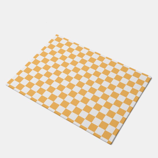 Paillasson Classic visual peach checkerboard  (Incliné)
