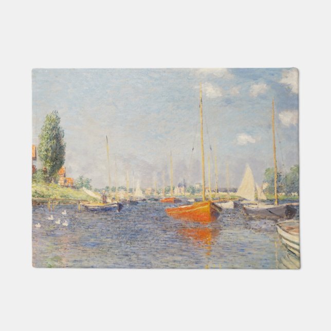 Paillasson Claude Monet. Bateaux rouges, Argenteuil (Devant)