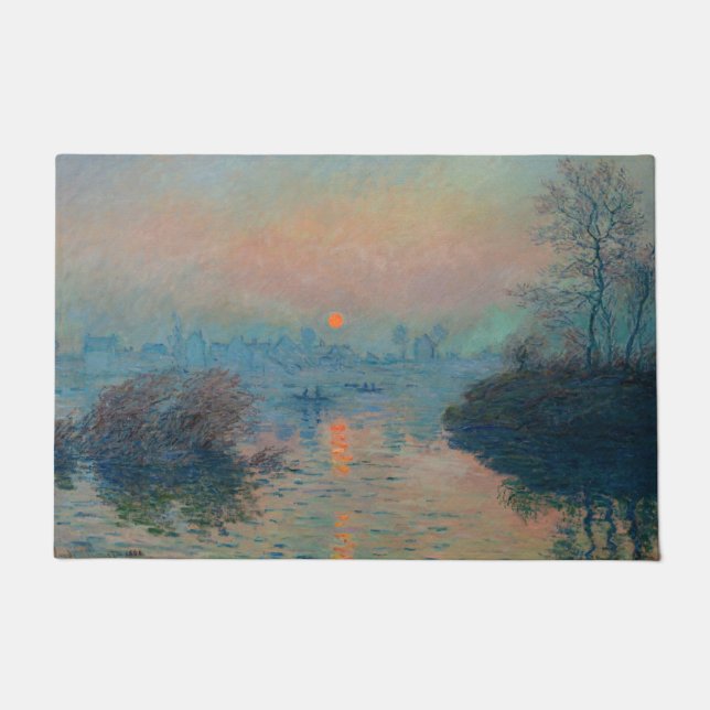 Paillasson Claude Monet - Coucher de soleil sur la Seine à La (Devant)