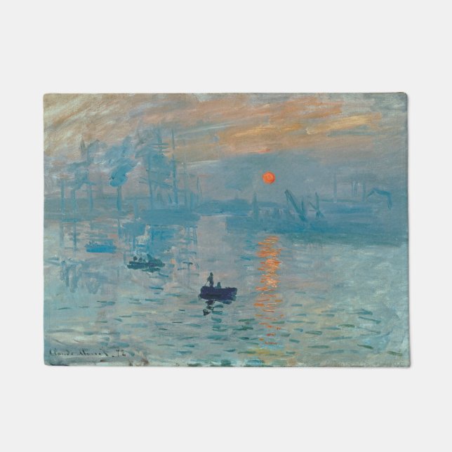 Paillasson CLAUDE MONET - impression, lever de soleil 1872 (Devant)