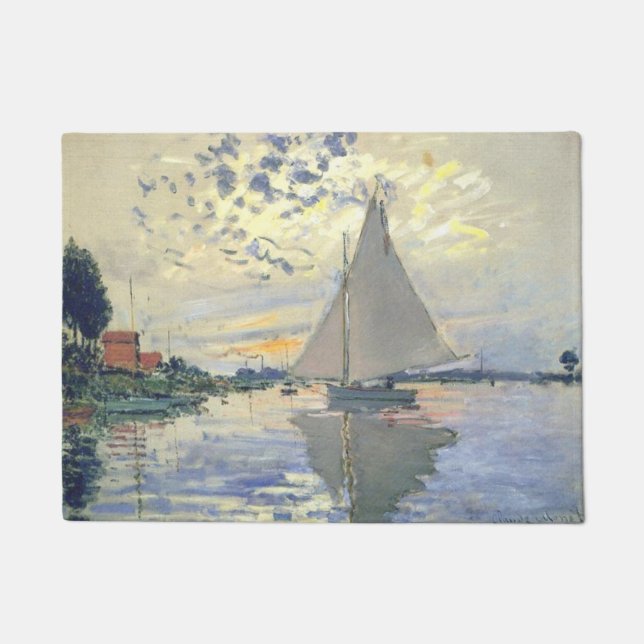 Paillasson Claude Monet - Voilier Au Petit Gennevilliers (Devant)
