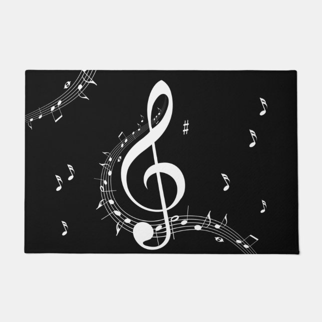 Paillasson Climacic G Clef Music Black (Devant)
