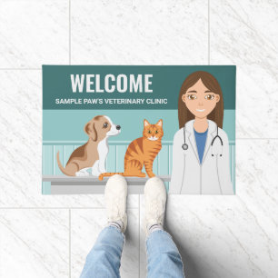 Paillasson Clinique Vétérinaire Docteur Vétérinaire Femme Nom