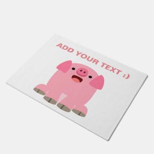 Paillasson Cochon De Carton Oinking