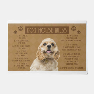 Paillasson Cocker Dog House Rules, If It Brock, It's Your