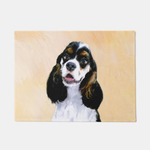 Paillasson Cocker Spaniel (Parti) Peinture - Art original de