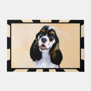 Paillasson Cocker Spaniel (Parti) Peinture - Art original de