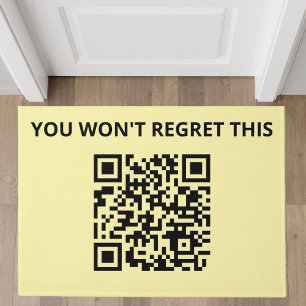 Paillasson Code QR personnalisé amusant